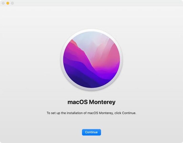 macOS Monterey Installation