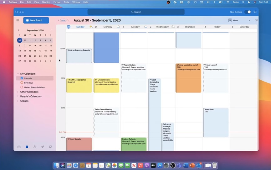 Calendar and Task Management Features in Outlook for Mac