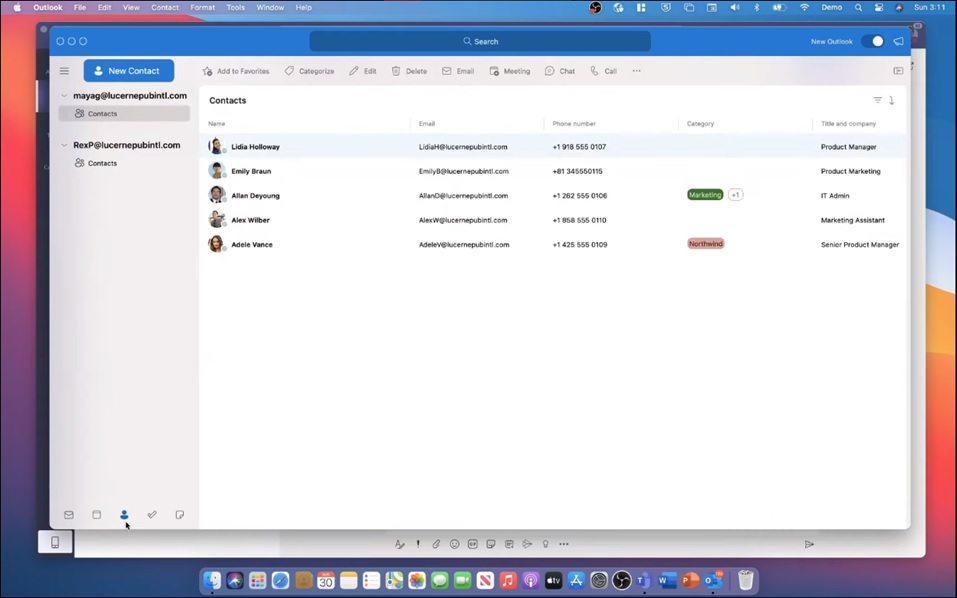 Organizing Your Contacts in Outlook for Mac