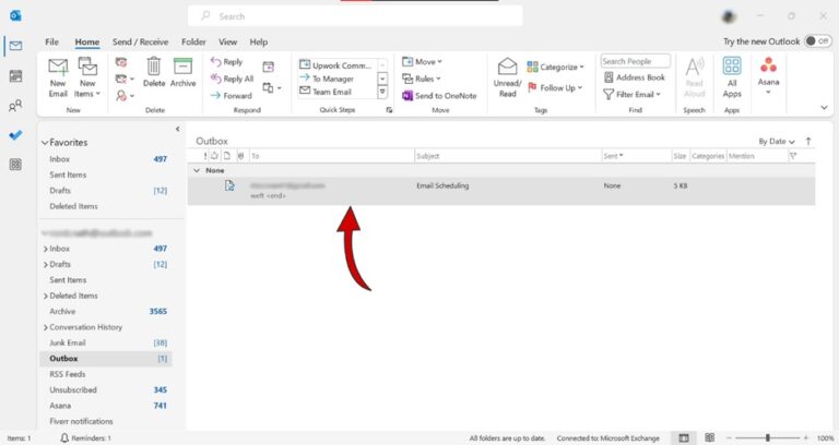 Change the Delivery Date and Time of a Scheduled Email in Outlook step 1
