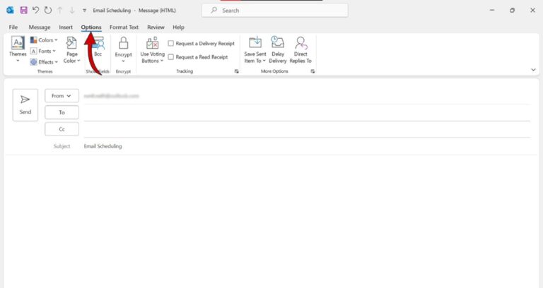 Schedule email is Outlook Step 3