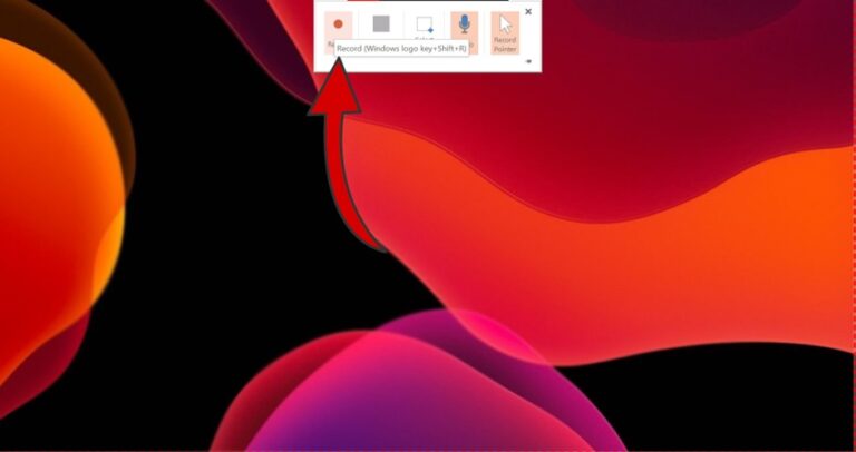 Windows 11 Screen record using PowerPoint step 5