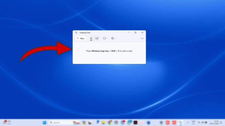 Windows 11 Screen record using Snipping tool step 2