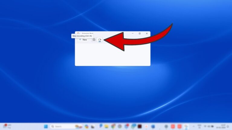 Windows 11 Screen record using Snipping tool step 3