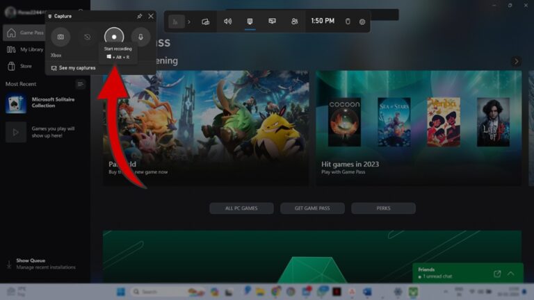 Windows 11 Screen record using Xbox Game Bar step 3