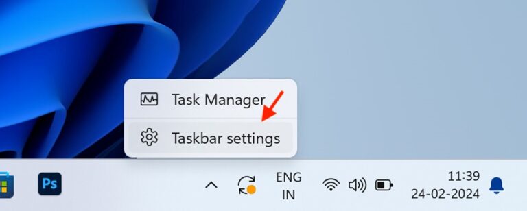 Enable Auto Hide Taskbar in Settings Step 1 and 2