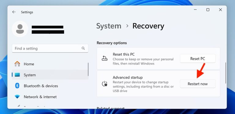 Start Windows 11 in Safe Mode using Advanced Startup step 3