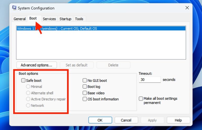 Start Windows 11 in Safe Mode using Microsoft System Configuration Utility Turn off safe mode