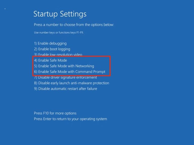 Start Windows 11 in Safe Mode using Start Menu Step 8