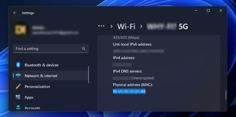 Find MAC Address in Windows 11 Using Windows 11 Settings step 5