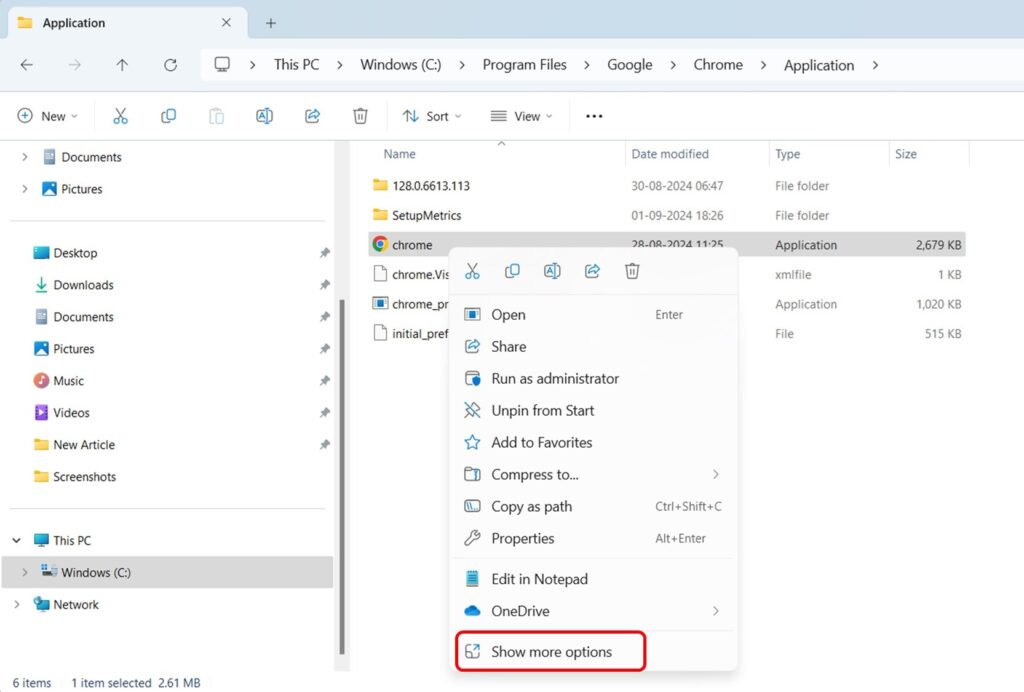 Create a Shortcut Using the File Location step 3