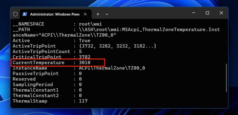 Check CPU Temperature in Windows 11 Using Windows PowerShell Commands Step 2b