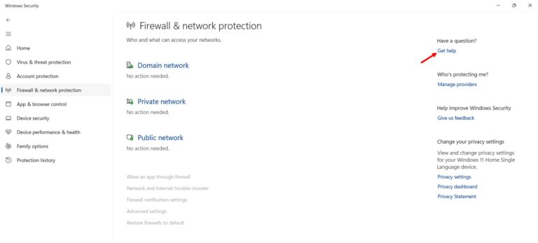 Getting Help with Windows Security in Windows 11 step 3
