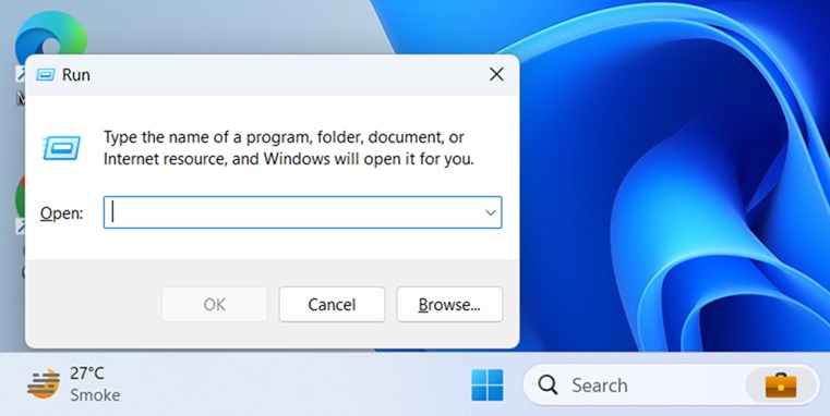 Accessing logged in user Windows 11 Startup Folder Using Run Dialog step1