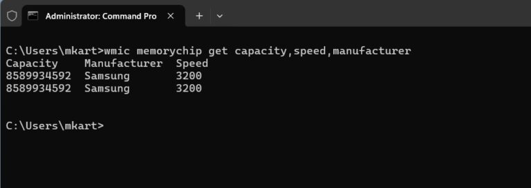 Analyzing Hardware Components using Command Prompt 2