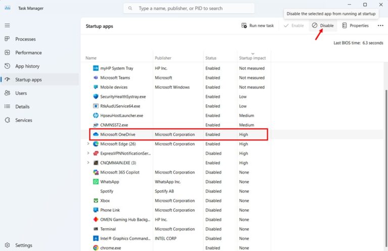 Disabling Startup Programs Through Task Manager step 3 and 4