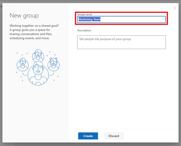 How to Make an Email Group in Outlook Web step 3