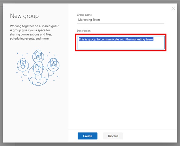 How to Make an Email Group in Outlook Web step 3a