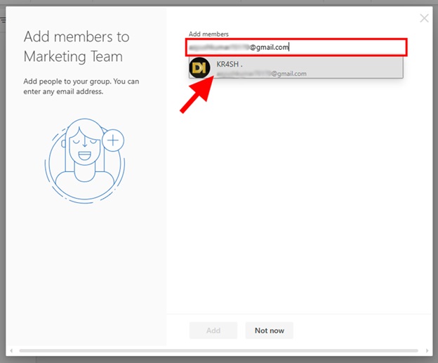 How to Make an Email Group in Outlook Web step 5