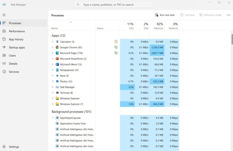 Verifying Startup Programs Were Added Successfully Using Task Manager step 1