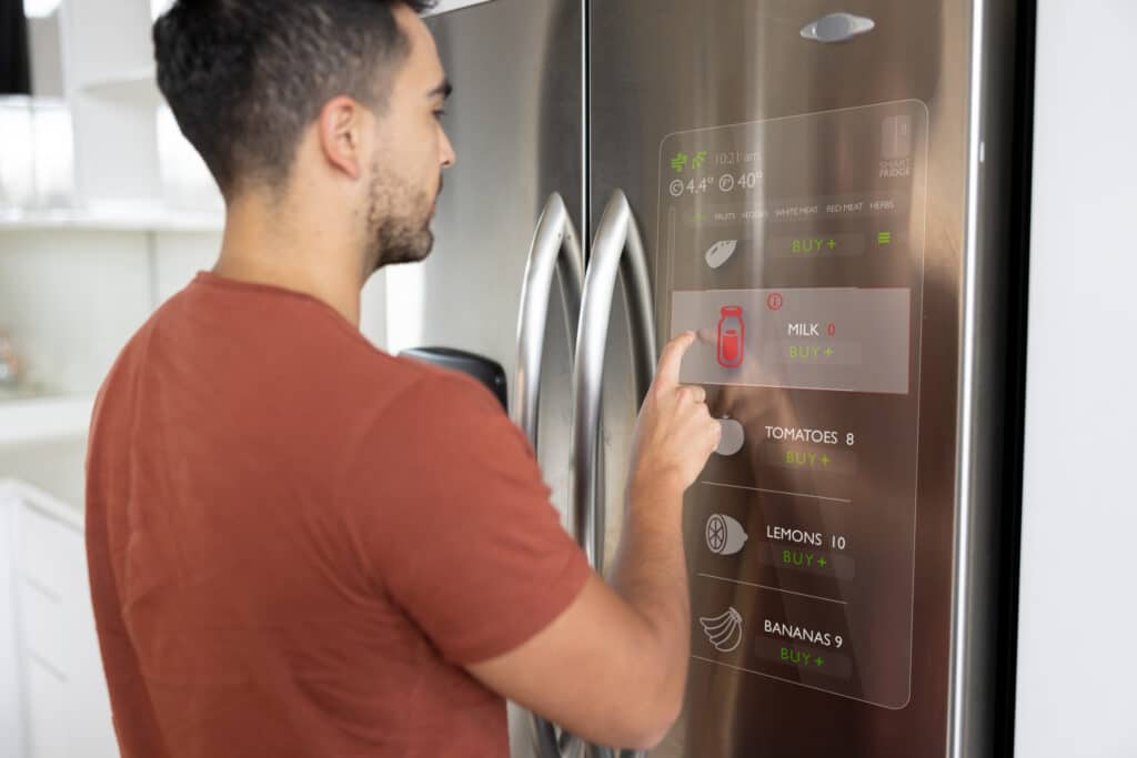 Smart refrigerator track your food inventory in real-time
