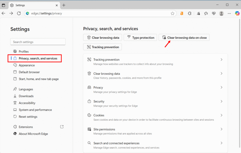 Edge Automatic Clearing step 1 and 2