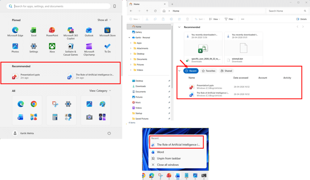 One Toggle, Three Places Affected step 2, 3 and 4
