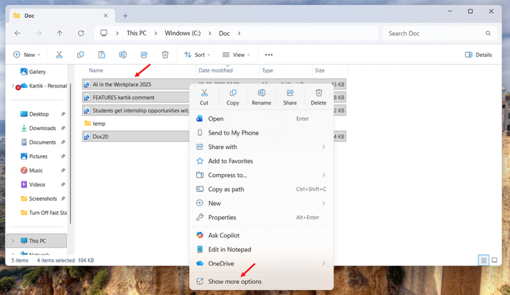 Scanning Multiple Files or Folders at Once Using Right-Click Context Menu step 1, 2 and 3