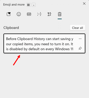 Confirm Clipboard History Is Active step 2
