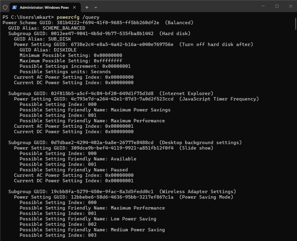 Prevent Windows 11 from Sleeping Using PowerShell Commands cmdlet 6