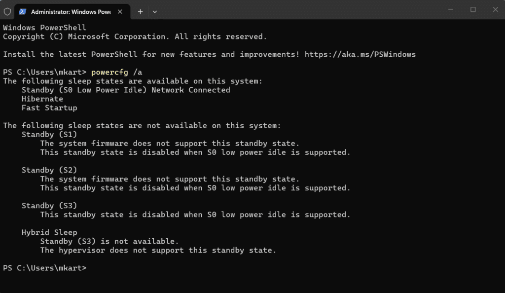 Prevent Windows 11 from Sleeping Using PowerShell Commands cmdlet 9