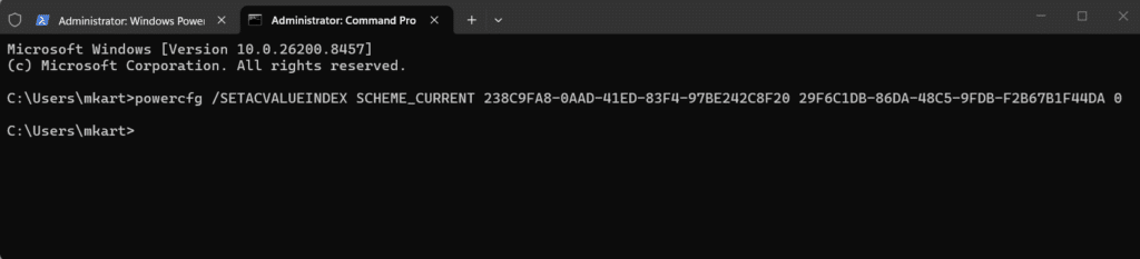 Stop Windows 11 from Sleeping Using the Registry Editor Modify Power Policy Keys step 5