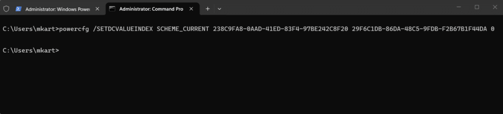 Stop Windows 11 from Sleeping Using the Registry Editor Modify Power Policy Keys step 6