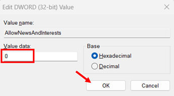 Block Widgets via Registry Editor step 7