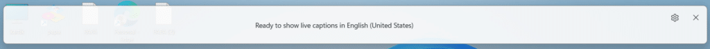 Enable Live Captions for Audio and Video step 1