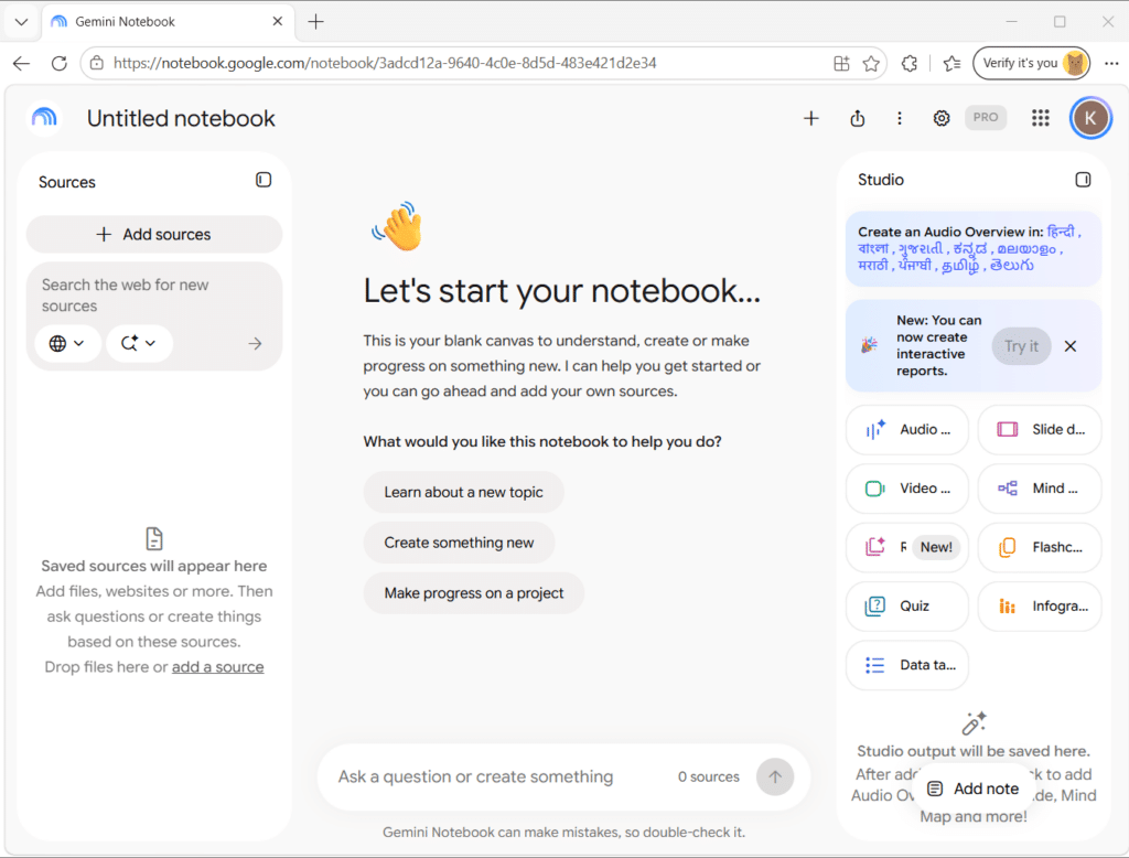 Access Notebook through Standalone Gemini Notebook