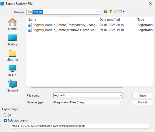 Block Widgets via Registry Editor step 3