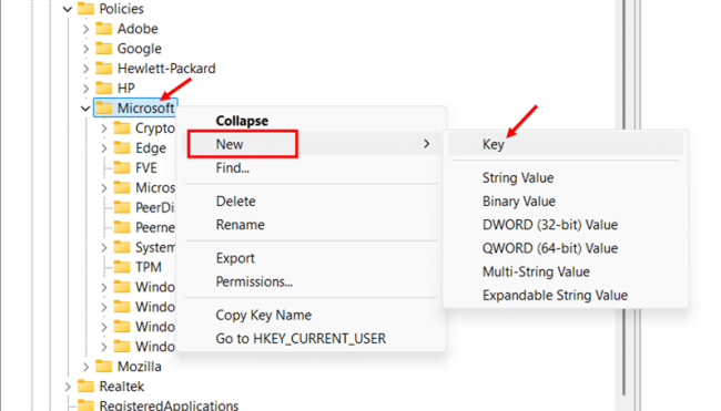 Block Widgets via Registry Editor step 5