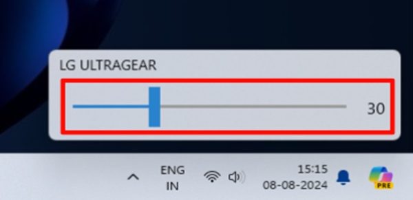 Change Brightness on Windows 11 on an External Monitor Using Monitorian Step 5