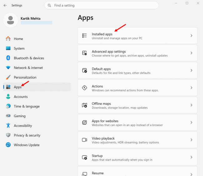 Clock App Will Not Open or Crashes on Launch step 1 and 2