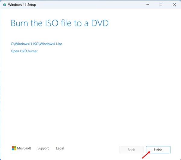 Create Windows 11 Installation Media (ISO Option) step 5