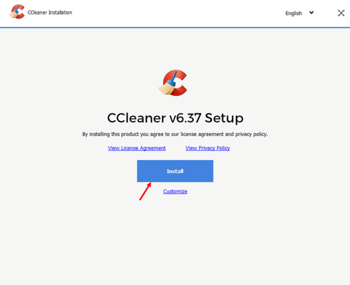 Downloading and Installing CCleaner step 6