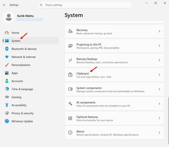 Enable Clipboard Sync step 1