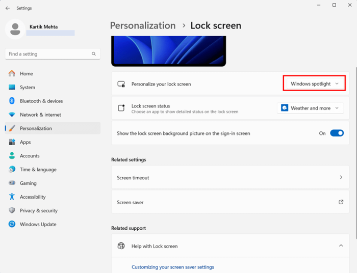 Enabling Windows Spotlight for Lock Screen step 5 Enabling Windows Spotlight for Lock Screen step 5