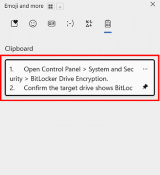 Find Your Pinned Items in the Panel step 2