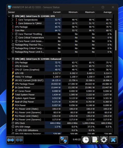 HWiNFO for monitoring CPU temperature step 4