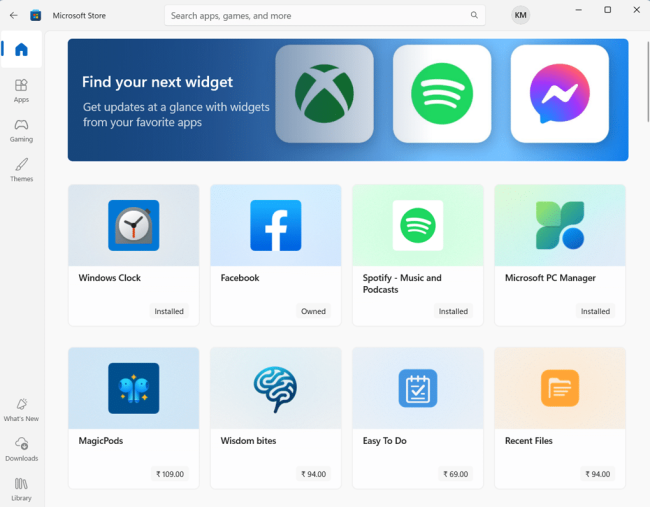 How to Add Widgets to the Widgets Board from Microsoft Store Directly step 6
