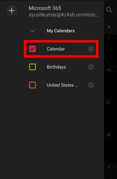 How to Share Your Outlook Calendar on Android step 4