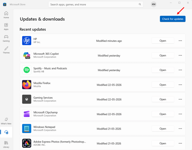 How to update the Clock app step 3