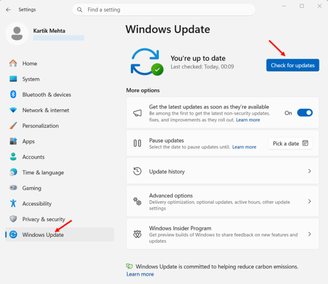Install All Pending Windows Updates step 2